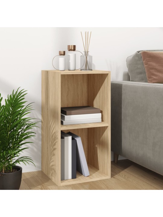 Úložný box na LP desky dub sonoma 71x34x36 cm kompozitní dřevo