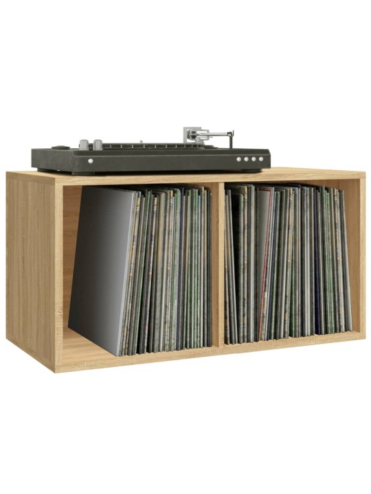 Úložný box na LP desky dub sonoma 71x34x36 cm kompozitní dřevo