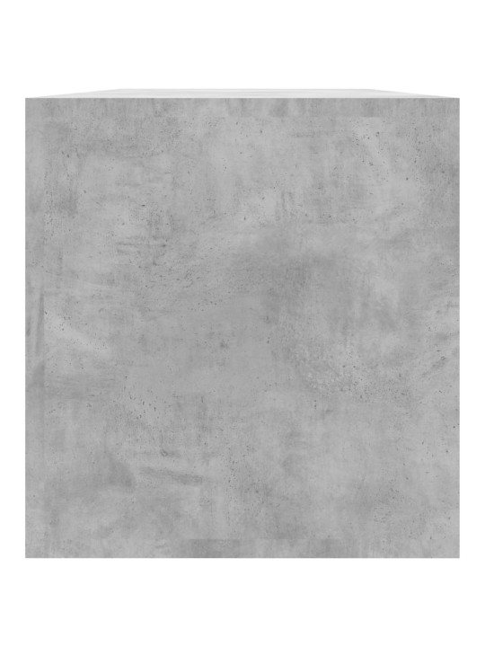 Úložný box na LP desky betonově šedý 71 x 34 x 36 cm kompozit