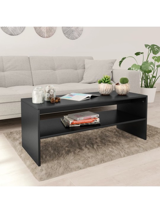 Konferenční stolek černý 100 x 40 x 40 cm kompozitní dřevo
