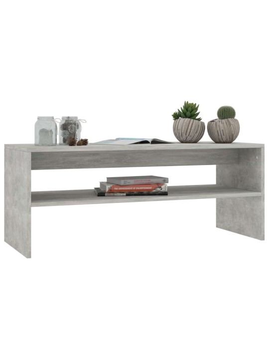 Konferenční stolek betonově šedý 100x40x40 cm kompozitní dřevo