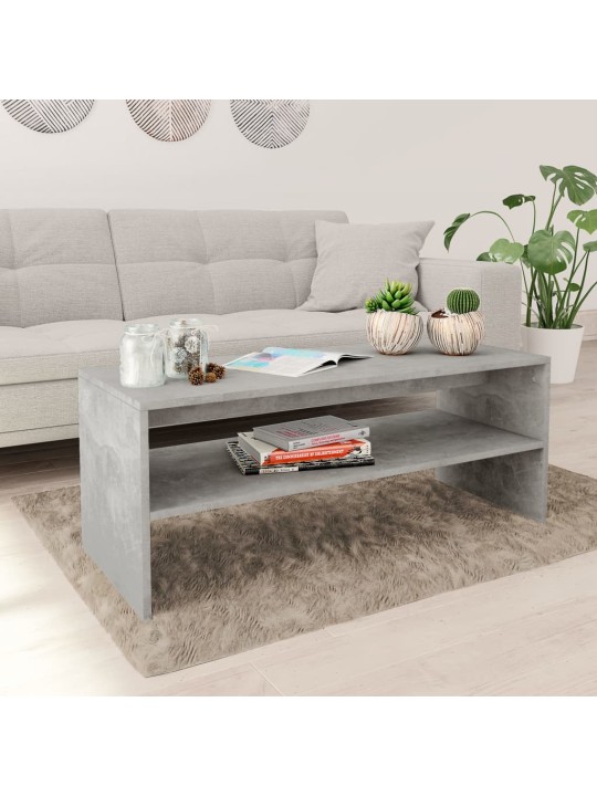 Konferenční stolek betonově šedý 100x40x40 cm kompozitní dřevo