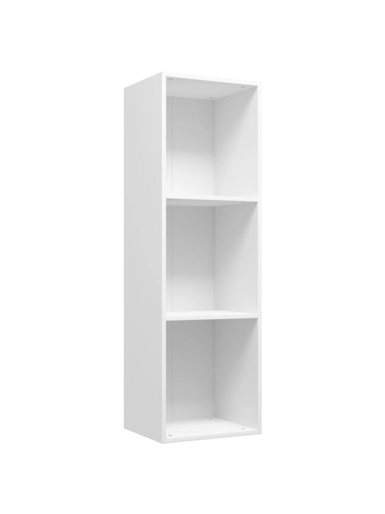 Knihovna / TV skříňka bílá 36 x 30 x 114 cm kompozitní dřevo