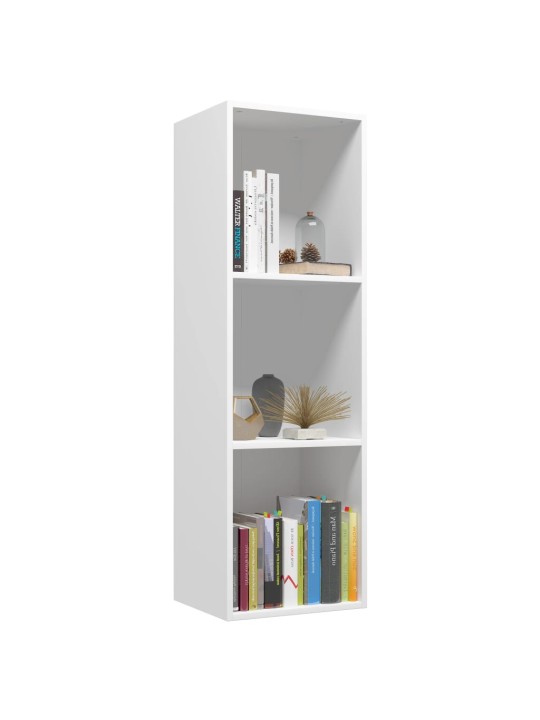 Knihovna / TV skříňka bílá 36 x 30 x 114 cm kompozitní dřevo