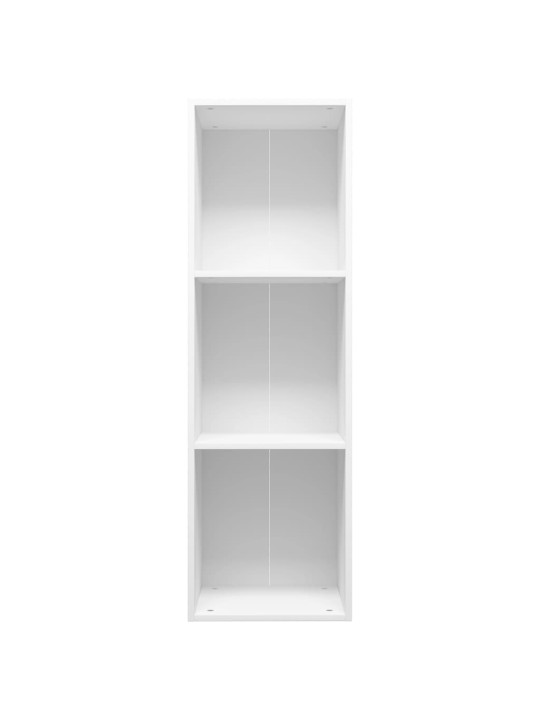 Knihovna / TV skříňka bílá 36 x 30 x 114 cm kompozitní dřevo