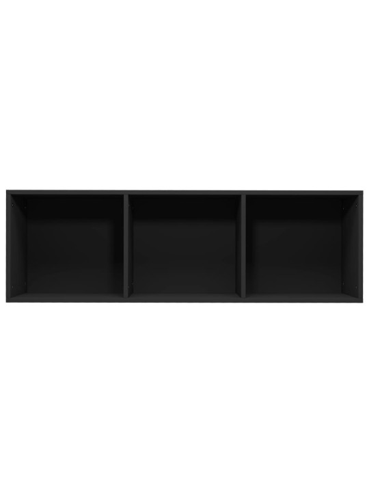 Knihovna / TV skříňka černá 36 x 30 x 114 cm dřevotříska