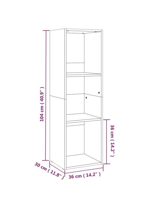 Knihovna / TV stolek dub sonoma 36 x 30 x 114 cm dřevotříska
