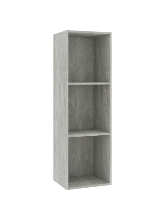 Knihovna/TV skříňka betonově šedá 36x30x114 cm kompozitní dřevo