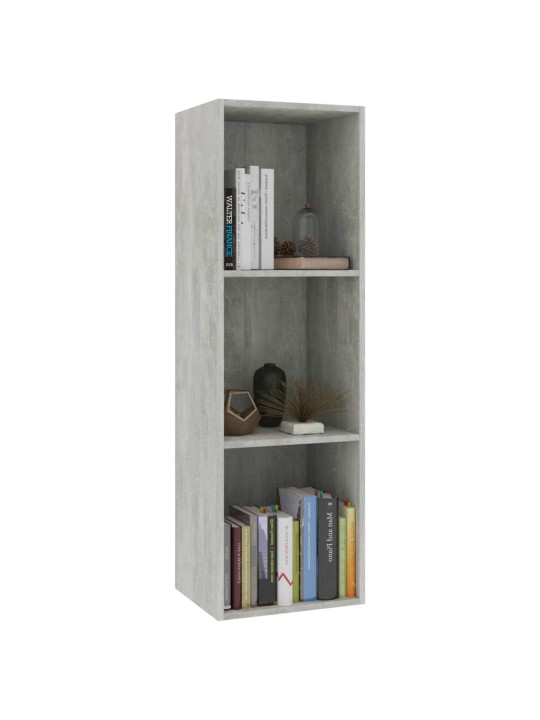 Knihovna/TV skříňka betonově šedá 36x30x114 cm kompozitní dřevo