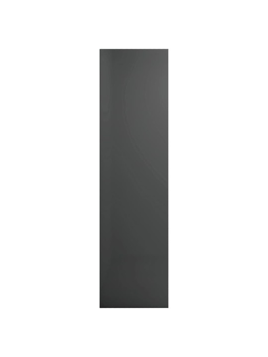 Knihovna / TV skříňka šedá lesklá 36x30x114 cm kompozitní dřevo