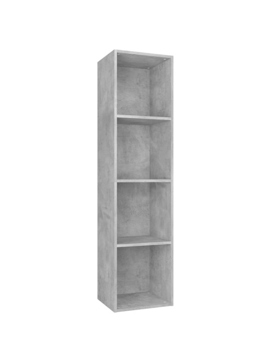 Knihovna/TV skříňka betonově šedá 36x30x143 cm kompozitní dřevo