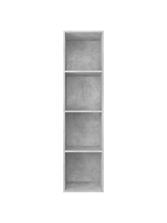Knihovna/TV skříňka betonově šedá 36x30x143 cm kompozitní dřevo