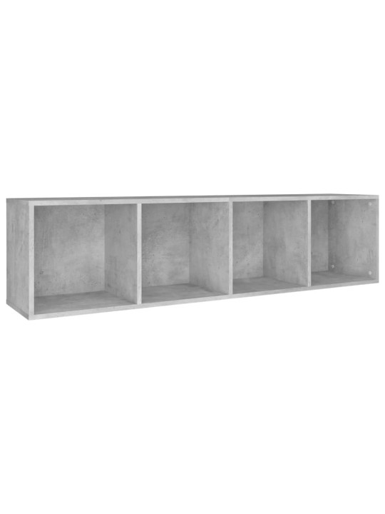 Knihovna/TV skříňka betonově šedá 36x30x143 cm kompozitní dřevo
