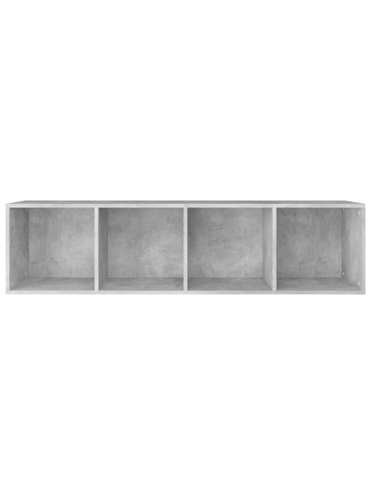 Knihovna/TV skříňka betonově šedá 36x30x143 cm kompozitní dřevo
