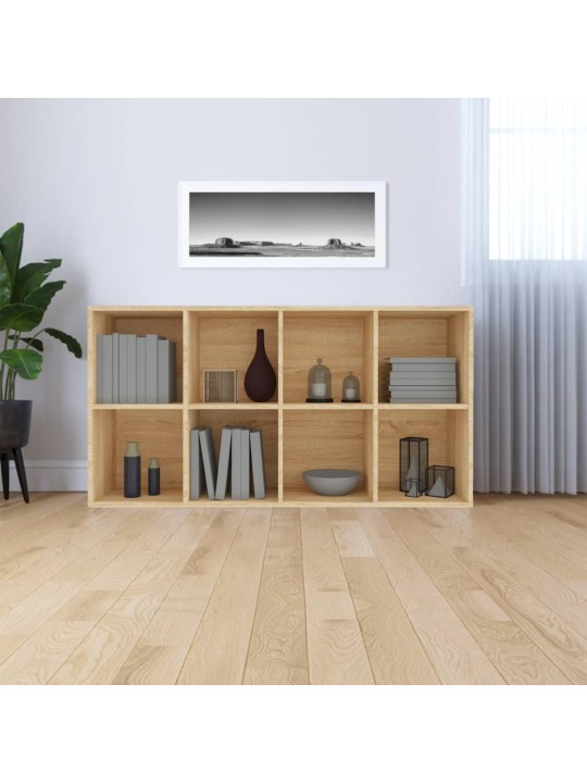 Knihovna/příborník dub sonoma 66 x 30 x 130 cm kompozitní dřevo