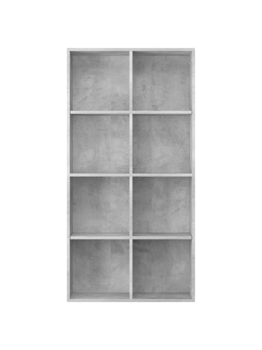Knihovna/příborník betonově šedá 66x30x130 cm kompozitní dřevo