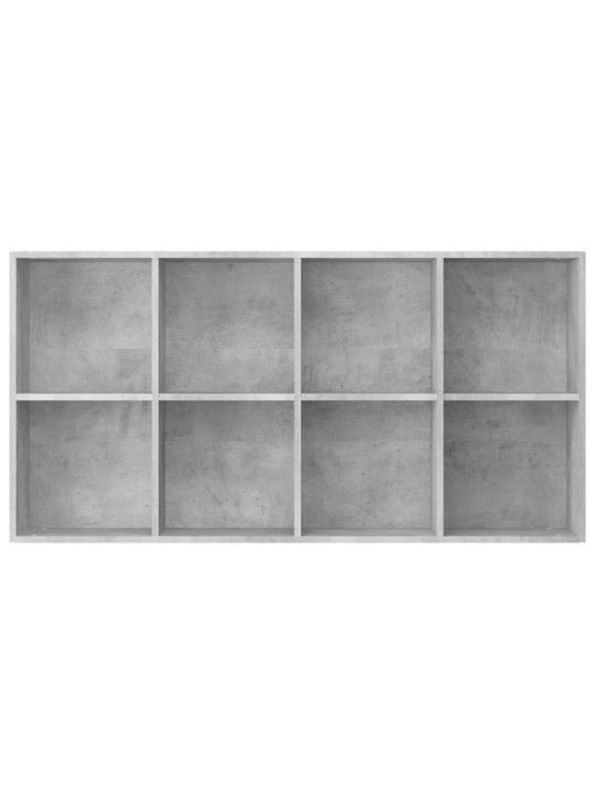 Knihovna/příborník betonově šedá 66x30x130 cm kompozitní dřevo