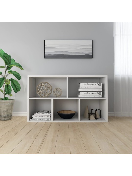 Knihovna/příborník bílá 50 x 25 x 80 cm kompozitní dřevo