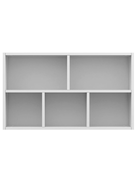 Knihovna/příborník bílá 50 x 25 x 80 cm kompozitní dřevo
