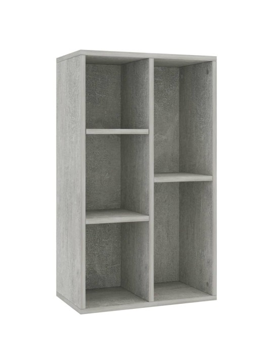 Knihovna/příborník betonově šedá 50x25x80 cm kompozitní dřevo