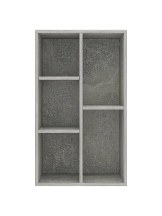Knihovna/příborník betonově šedá 50x25x80 cm kompozitní dřevo