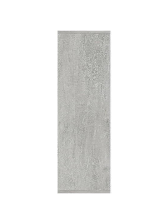 Knihovna/příborník betonově šedá 50x25x80 cm kompozitní dřevo