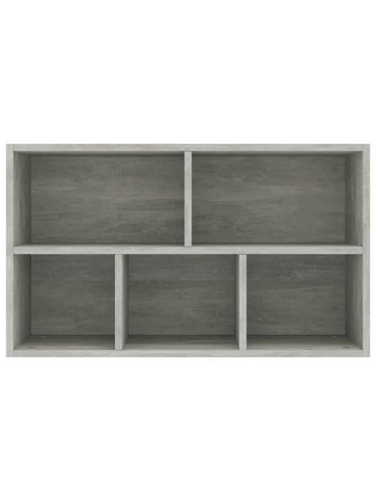 Knihovna/příborník betonově šedá 50x25x80 cm kompozitní dřevo