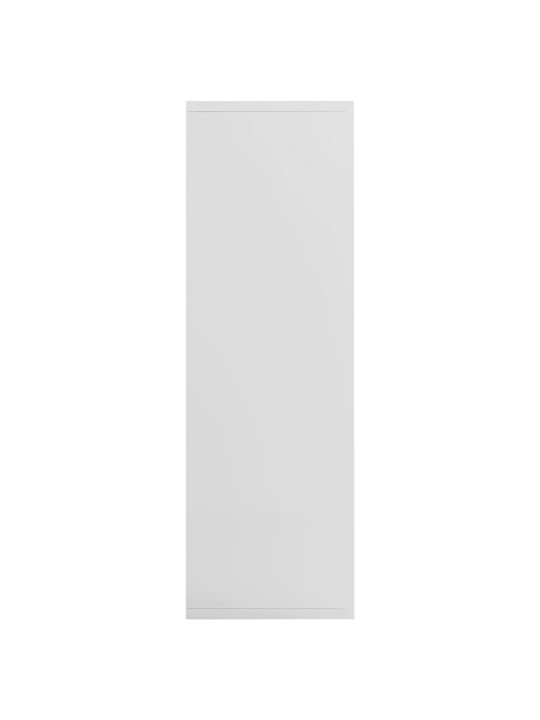 Knihovna/příborník bílá lesklá 50 x 25 x 80 cm kompozitní dřevo