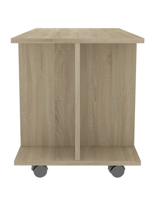 TV stolek s kolečky dub sonoma 80 x 40 x 45 cm kompozitní dřevo
