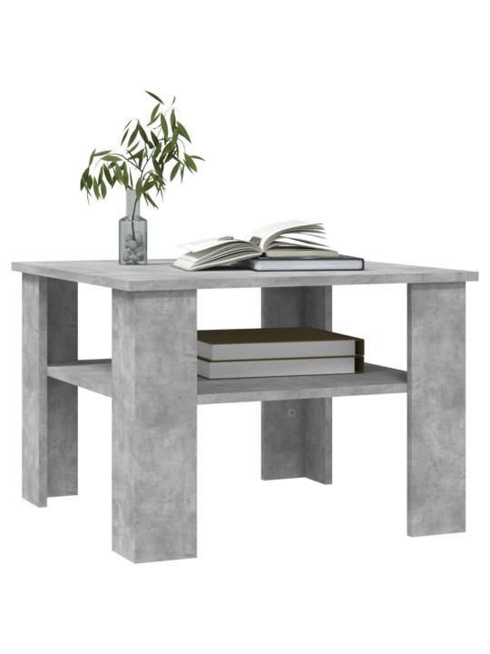 Konferenční stolek betonově šedý 60x60x42 cm kompozitní dřevo