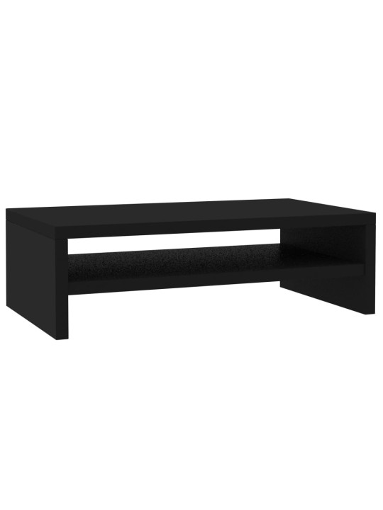 Stojan na monitor černý 42 x 24 x 13 cm kompozitní dřevo