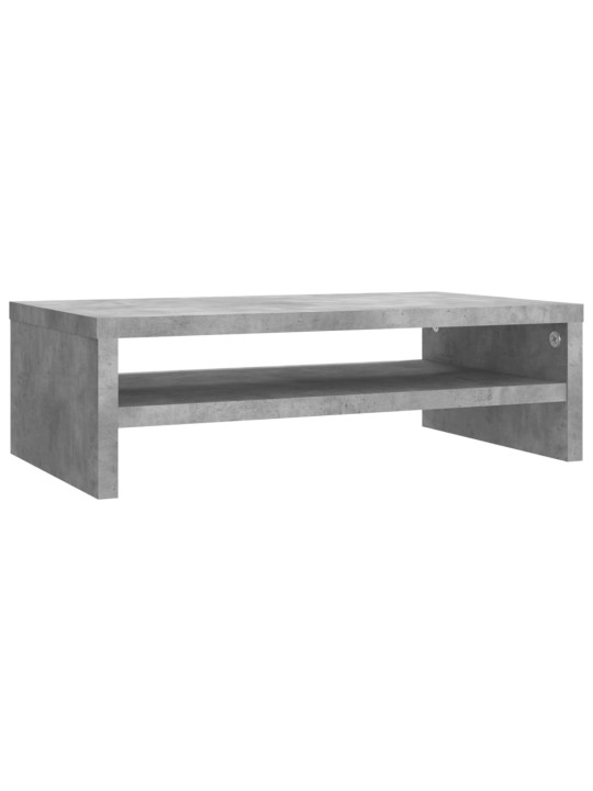 Stojan na monitor betonově šedý 42x24x13 cm kompozitní dřevo