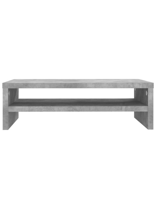 Stojan na monitor betonově šedý 42x24x13 cm kompozitní dřevo