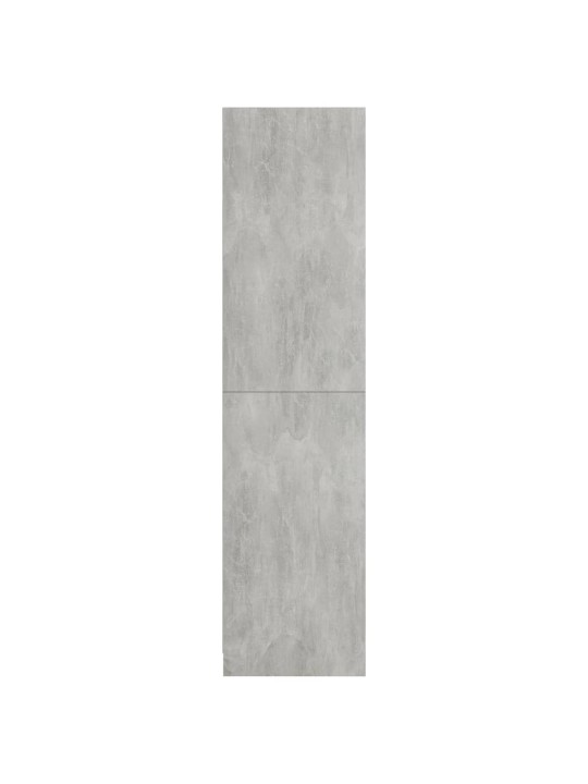 Šatní skříň betonově šedá 100 x 50 x 200 cm dřevotříska