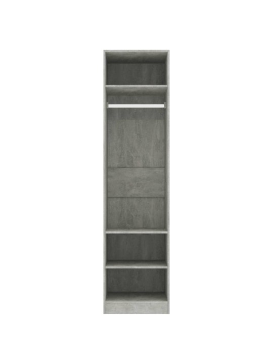 Šatní skříň betonově šedá 50 x 50 x 200 cm kompozitní dřevo