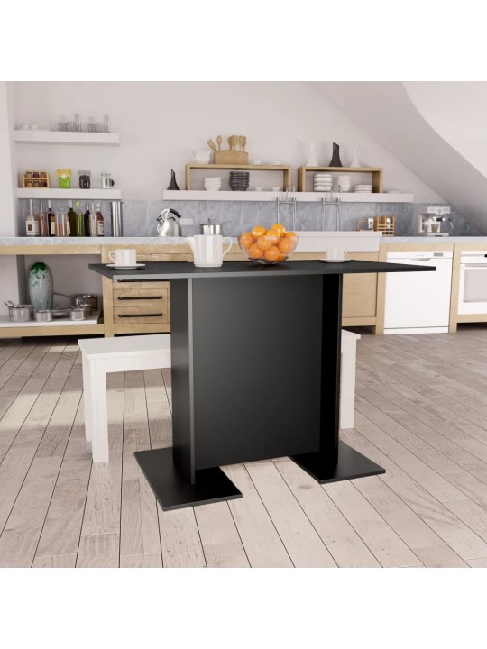 Jídelní stůl černý 110 x 60 x 75 cm kompozitní dřevo