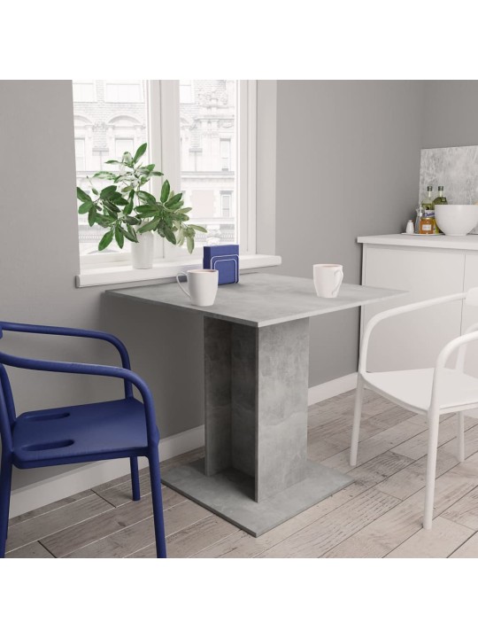 Jídelní stůl betonově šedý 80 x 80 x 75 cm kompozitní dřevo