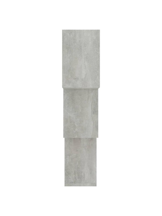 Nástěnné police kostky betonově šedé 68x15x68 cm