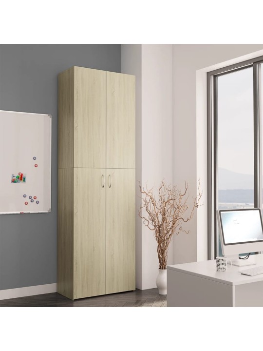 Kancelářská skříň dub sonoma 60 x 32 x 190 cm kompozitní dřevo