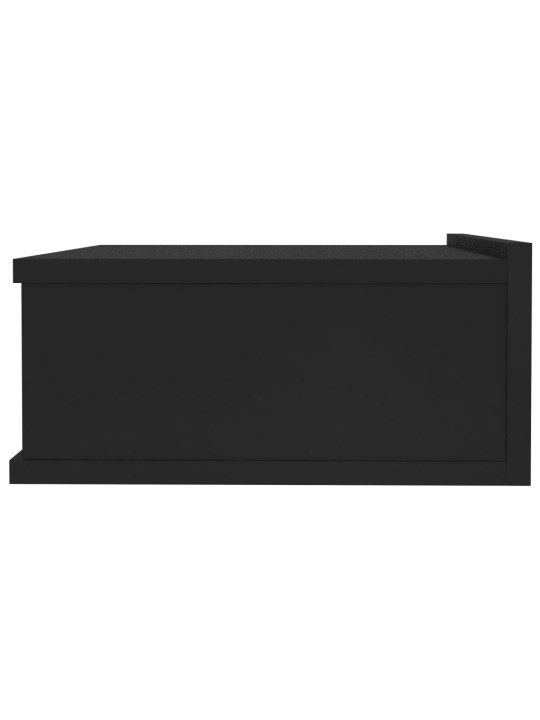 Plovoucí noční stolky 2 ks černé 40x30x15 cm kompozitní dřevo