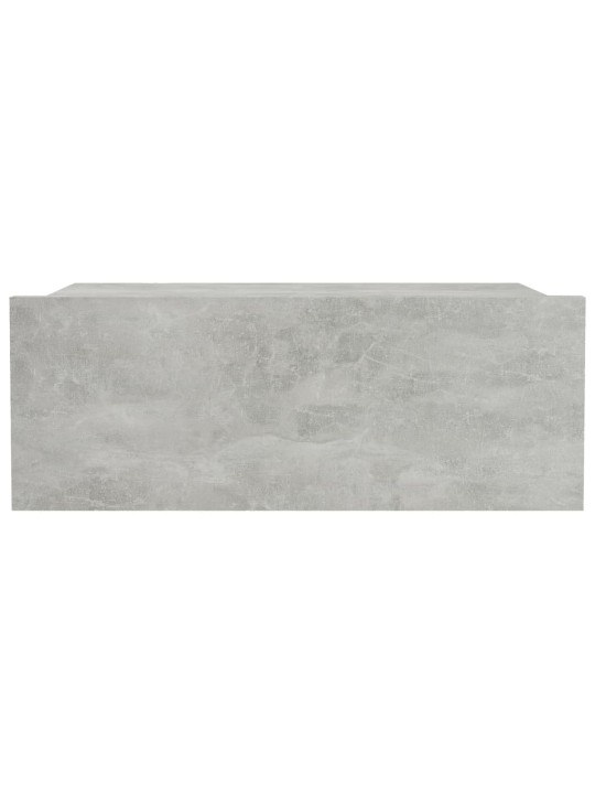 Nástěnný noční stolek betonově šedý 40x30x15cm kompozitní dřevo