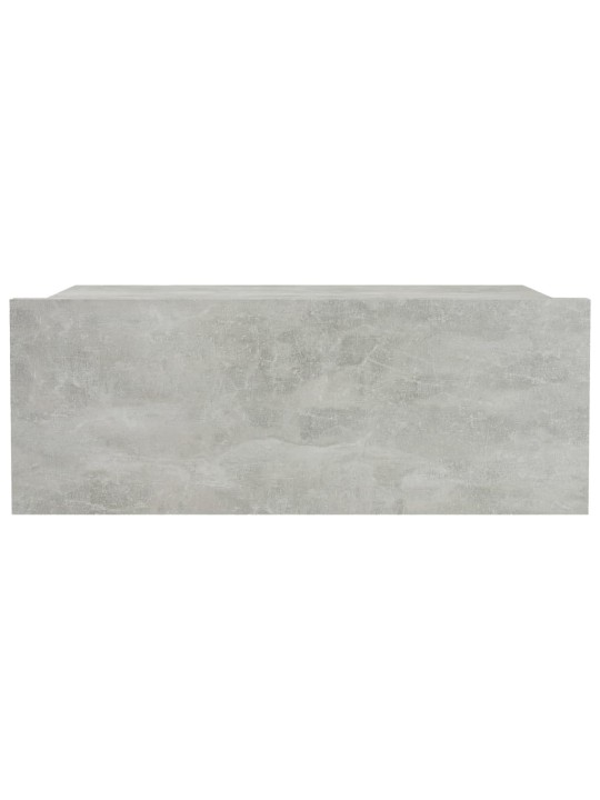 Plovoucí noční stolky 2 ks betonově šedé 40x30x15 cm kompozit