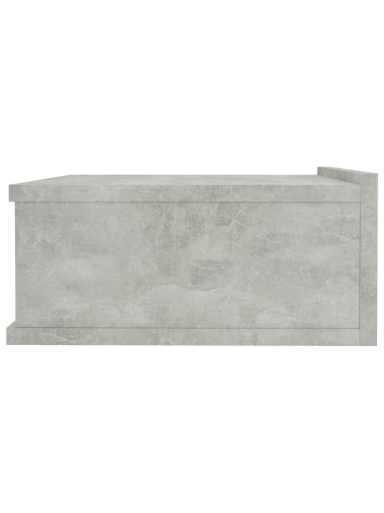 Plovoucí noční stolky 2 ks betonově šedé 40x30x15 cm kompozit