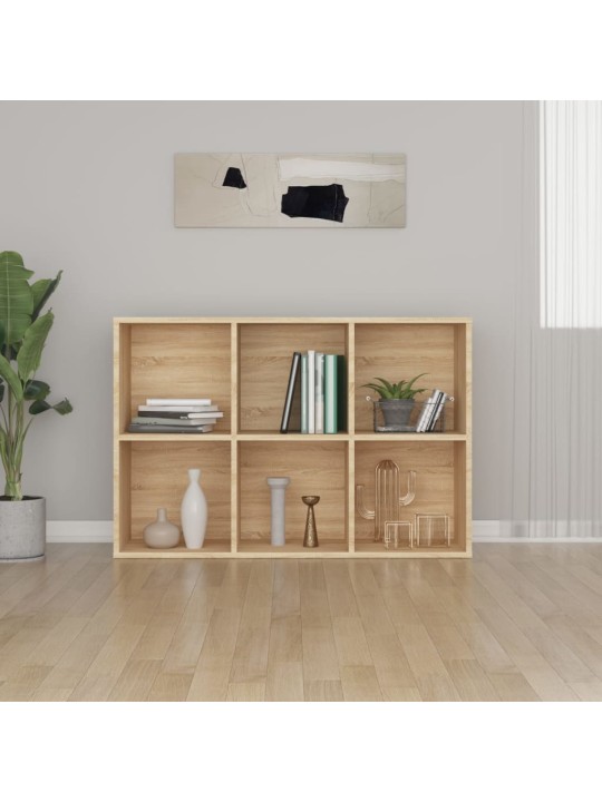 Knihovna/příborník dub sonoma 66x30x98 cm kompozitní dřevo