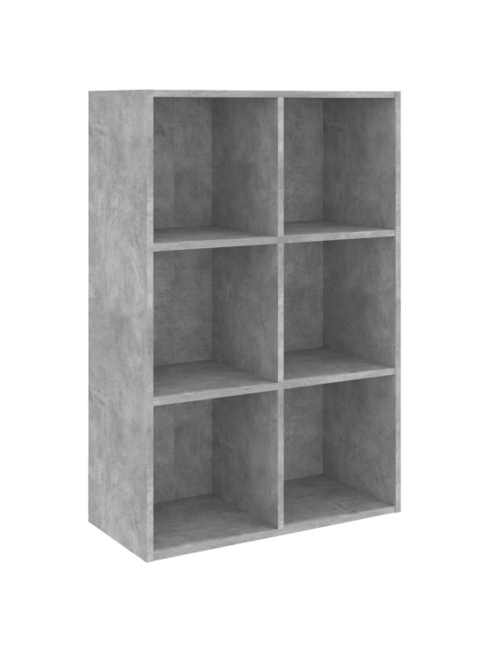 Knihovna/příborník betonově šedá 66x30x98 cm kompozitní dřevo