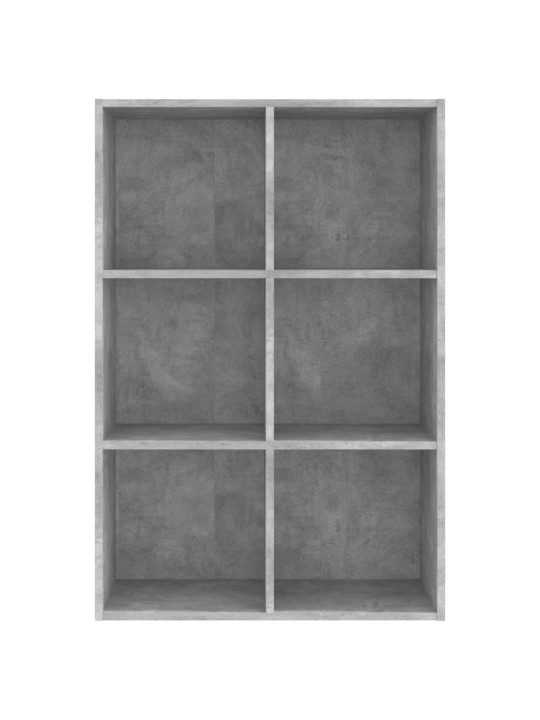 Knihovna/příborník betonově šedá 66x30x98 cm kompozitní dřevo