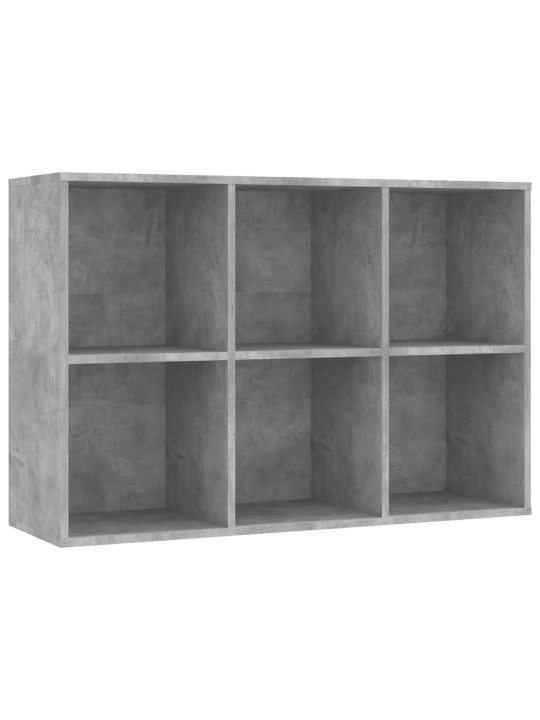 Knihovna/příborník betonově šedá 66x30x98 cm kompozitní dřevo