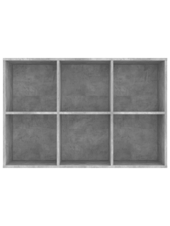 Knihovna/příborník betonově šedá 66x30x98 cm kompozitní dřevo