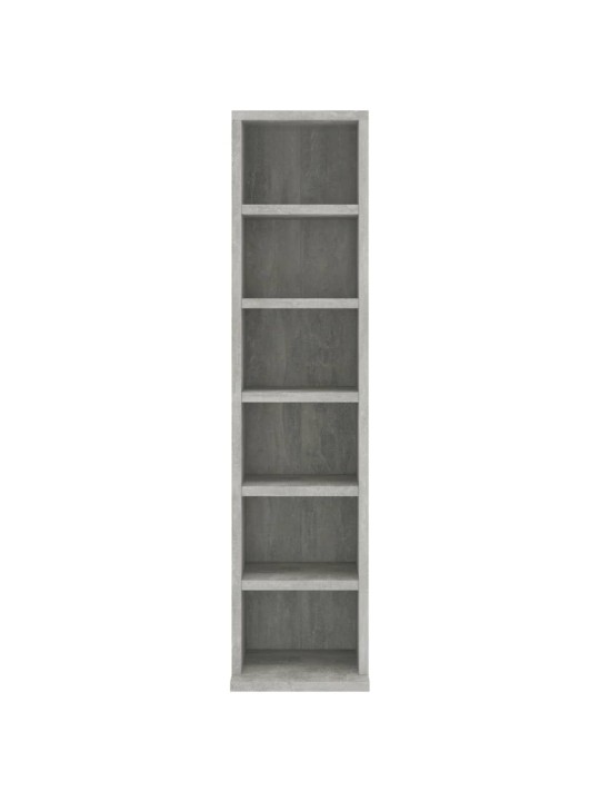 Skříňka na CD betonově šedá 21 x 20 x 88 cm kompozitní dřevo