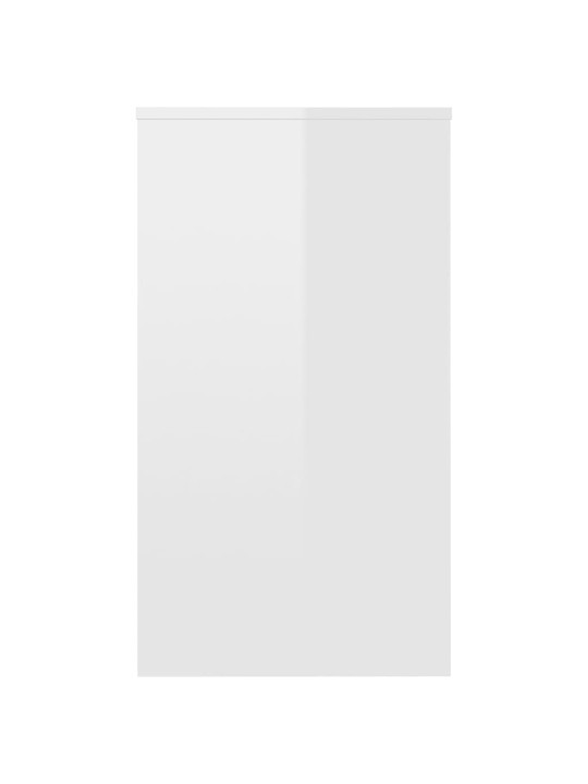 Psací stůl bílý s vysokým leskem 90x40x72 cm kompozitní dřevo